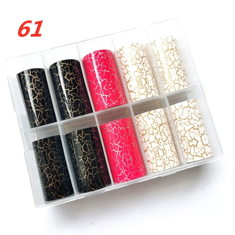 

2023 4*100cm Factory Stripe Leopard Print Transfer Decals Starry Sky Paper Nail Foil for Nail Art Sticker Decoration