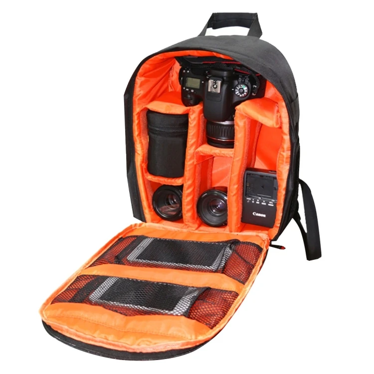 

Portable INDEPMAN DL-B012 Outdoor Sports Lightweight Nylon Backpack Camera Bag for Cameras and Camera Accessories, Orange, green, red