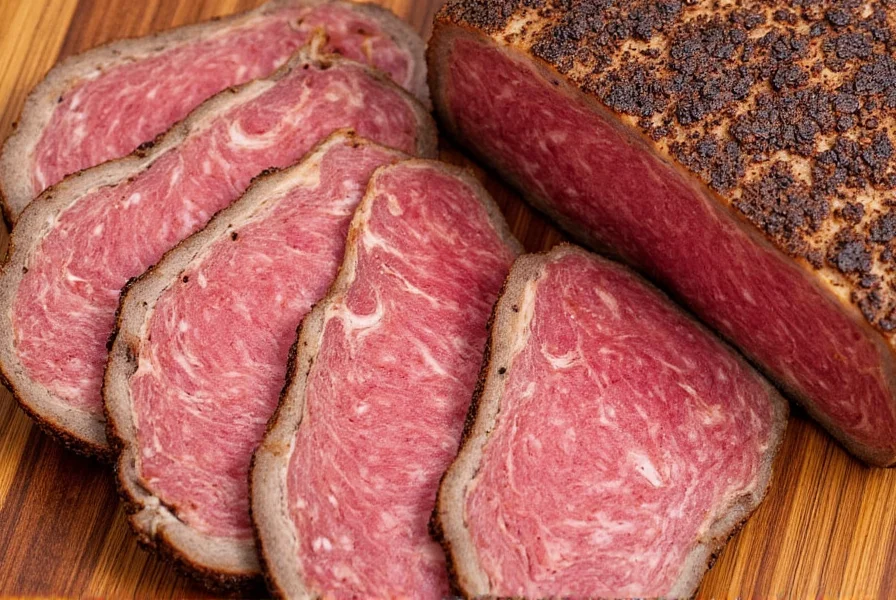 Pastrami sandwich on rye bread