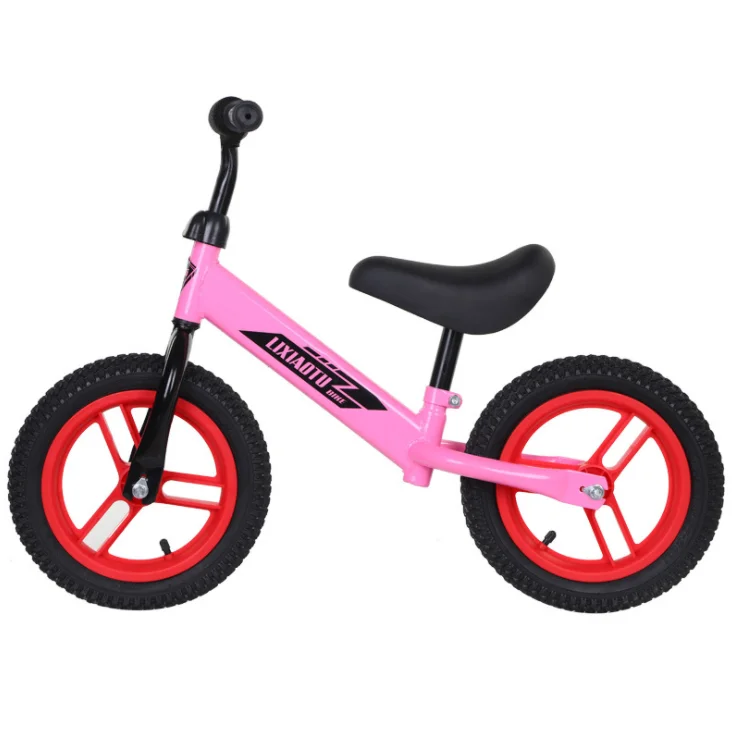 

12 Inch Aluminium No-Pedal Kids Balance Bike, Baby Bicycle Children's Balance Bike, Red/black/white