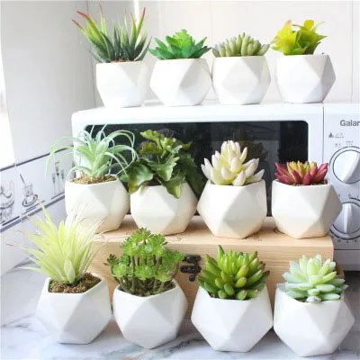 

Wholesale Green Plantas Suculentas High Quality Faux Plants Of Indoor House Ceramic Succulent Pots Artificial Plant, Customizable