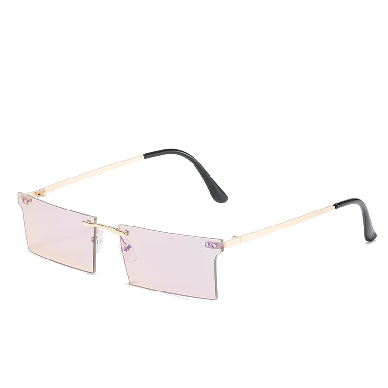 

personality small size rectangular small size frameless custom sunglasses 2928