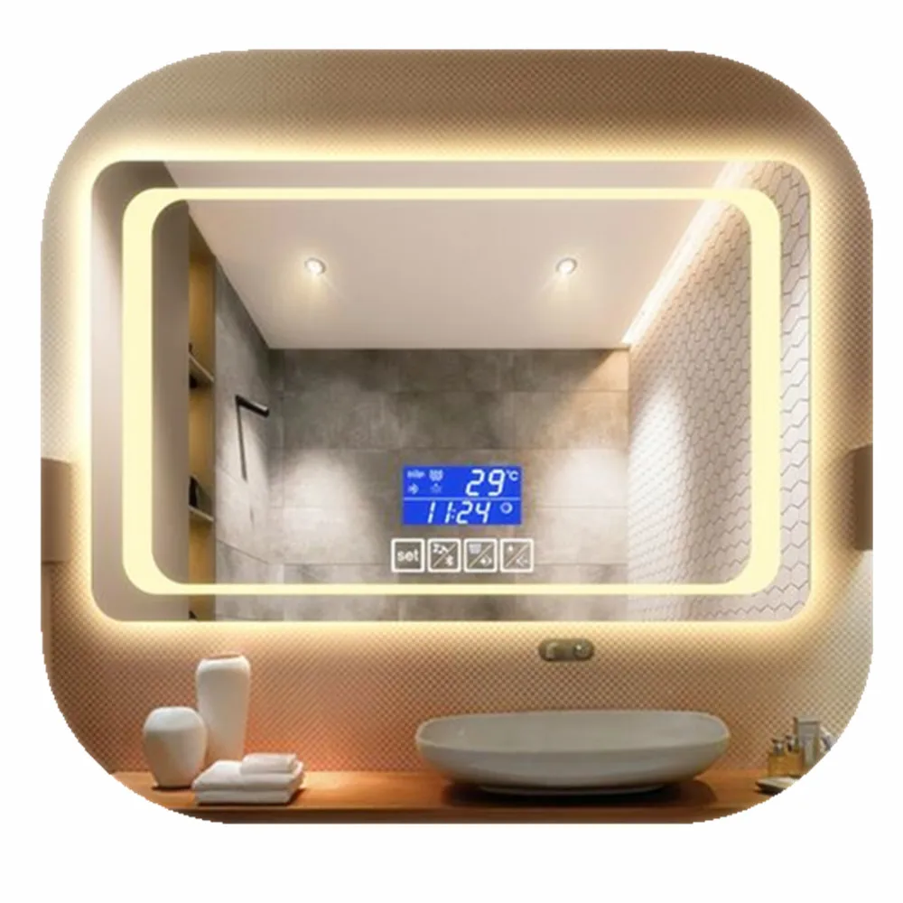 HOT sales 700mm x 900mm LED mirror with deffoger