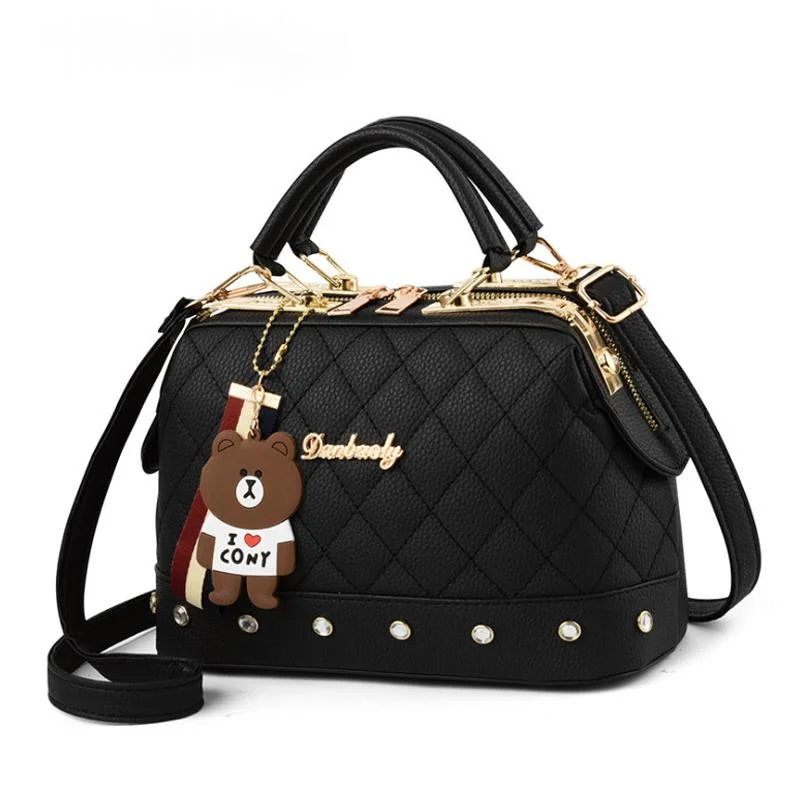 

2021 Latest Design Pu Material Fashion Satchels Style Women Bear Shoulder Bags Lady Handbag Women Hand bags