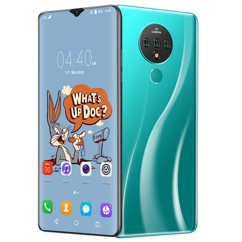 

Hot selling Mate40 8GB+256GB smartphone 6.7 inch Deca core phone supports 5G network Fingerprint GPS Android 10 mobile phone, Green/black/blue