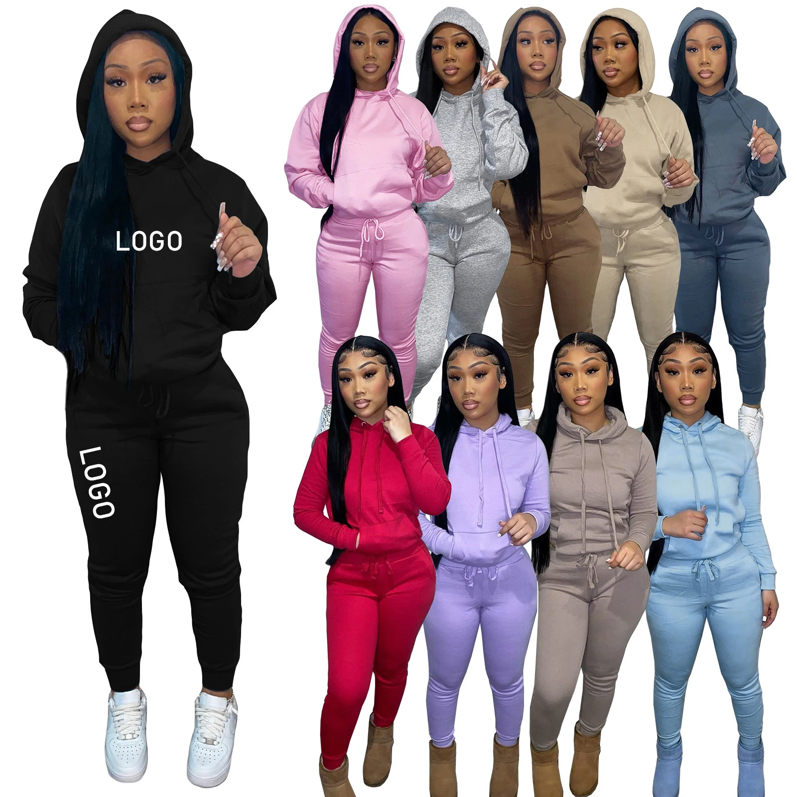 

Amazon Customize womens track suits sweat suits for women all sizes sweatsuit with hood, Customized color