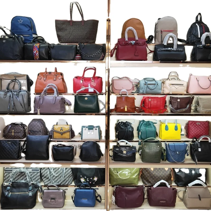 

high quality branded fairly used bags second hand leather in bulk uesd clothes, Mixed color