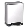 6L office hotel hospital home living room circle paper waste bin white refuse bin storage painted metal trash bin with lid
