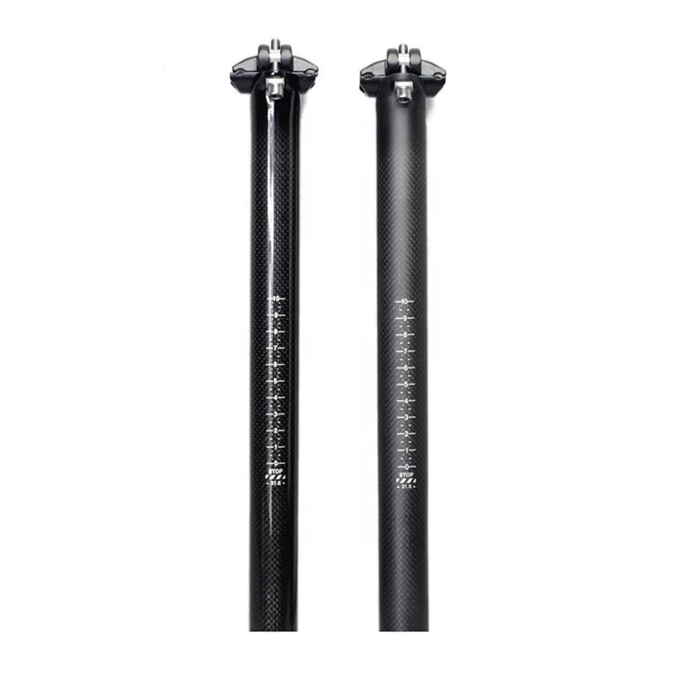 

Carbon Fiber Bike SeatPost 27.2mm 31.6mm diameters Suitable for Most Bicycle Mountain Bike Road Bike MTB, Black