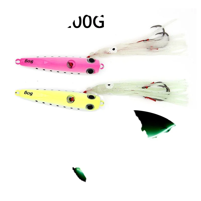 

speed new metal jig jiggine 80/100G lure saltwater fishing lures, Various