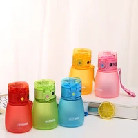 

Kids Children Cartoon Animal School Drinking Water Straw Bottle Straw Sippy Baby Cup With Shoulder Strap Baby Water Bottle