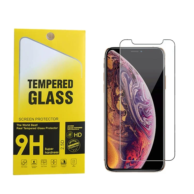 

Amazon hot selling 9H 2.5D Tempered Glass Screen Protector 0.33mm Tempered Glass Screen Protector Packing Box For Iphone 12 13