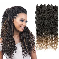 

Freedom DIY Easy To Install Ombre Braiding Hair Crotchet Hair Extension, Synthetic Dreadlocks Hair Extensions