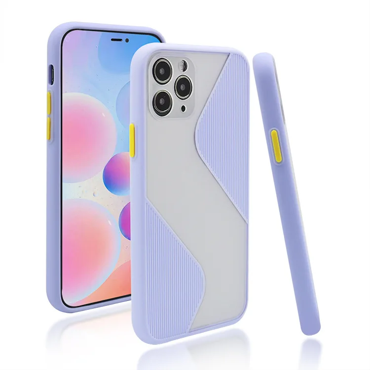 

2020 Mobile Casing S Shape Appearance Coque Smartphone PC TPU Phone Case Back Cover for Apple iPhone 11 Pro Max XS XR X 8 Plus 7