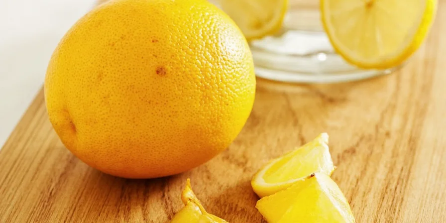 Lemon pith in a spice jar next to other herbs