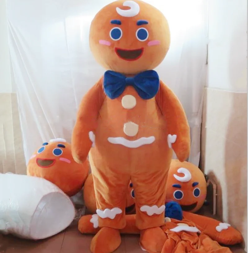 

Hola gingerbread Man mascotte costume/Christmas mascot costume