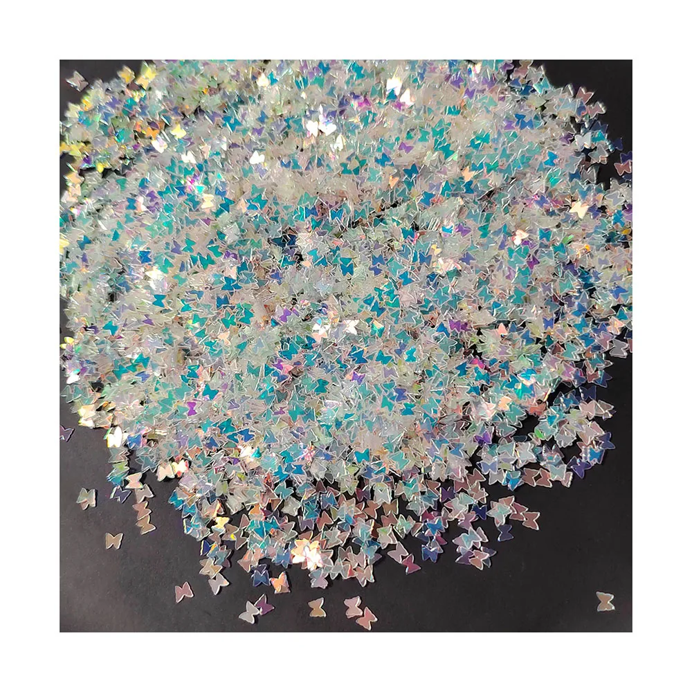 

Ultrathin AB Butterfly Sequins Glitter Flakes Paillettes Eo-Friendly PET Sequin Nails Art Manicure Material Sequins for Crafts