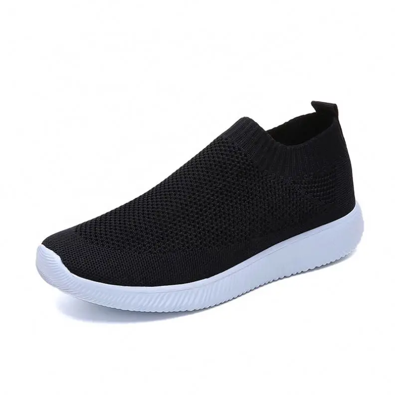 

Women's Athletic Walking Shoes Casual Mesh-Comfortable Work Sneakers slip on tennis shoes, Black