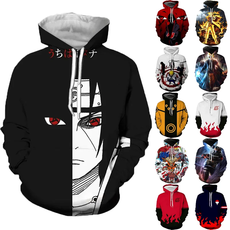 

Designer Hoodie Naruto 3D Printed Sweatshirt Customization Fashion Hoodies Custom sublimation Hoodie