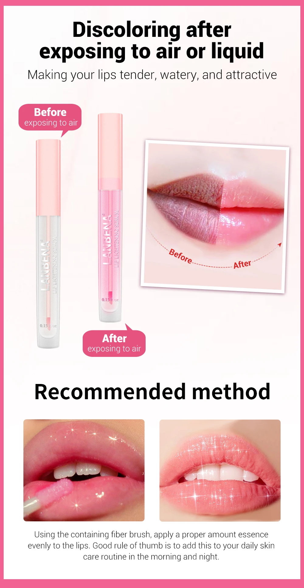 Lanbena Lip Enhancer Plumper Gloss Lightening Serum For Lip Care Buy