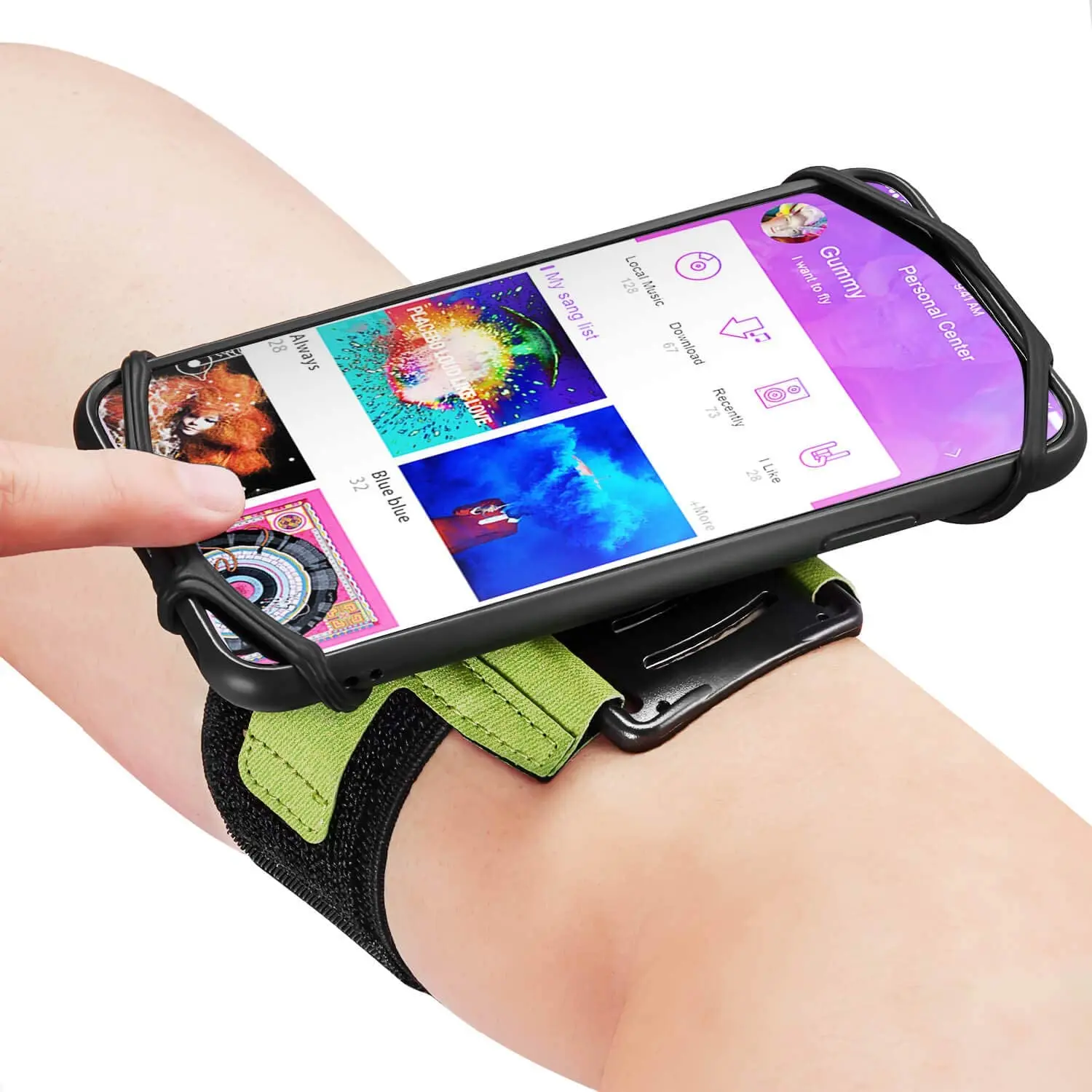 

Free Sample Mobile Phone Accessories 360 Rotatable Silicone Smartphone Armband Running Cycling Cellphone Holder for iphone 12, Black, green, red, blue and so on