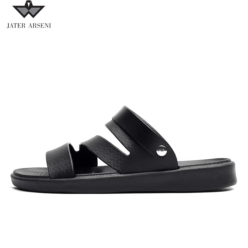 

Hot selling high quality customized men's slippers popular fashion new PU Arabian sandals