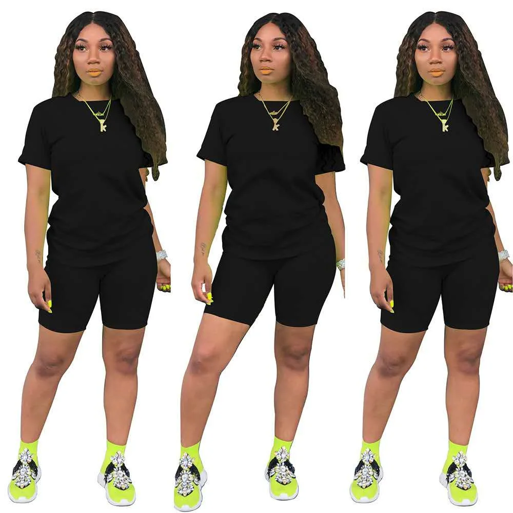 

2 pieces shorts set plus size women's sets summer track suits suit for ladies two piece shorts set clothing