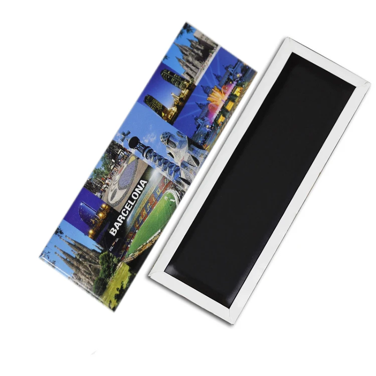 

2021 Germany Wholesale 40*105mm Travel World City Tourist Souvenir Yemen Mozambique Malaysia Tinplate Fridge Magnet, Cmyk