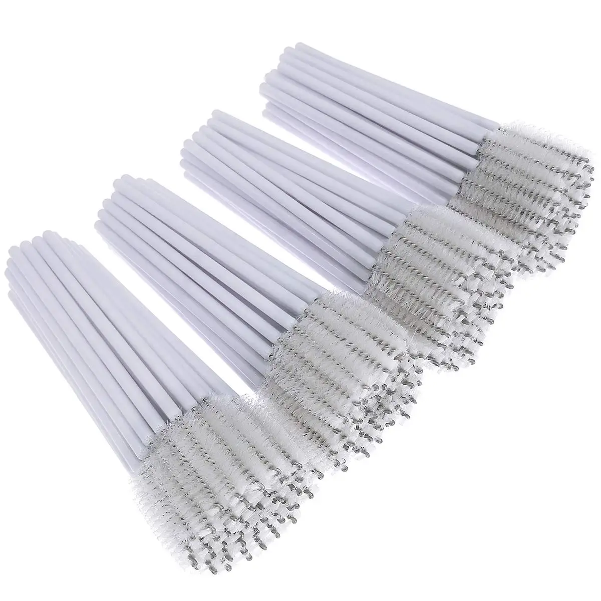 

Good Quality Eyelash Extension Tool 50pcs Cosmetic Brush White Handle Makeup Wands Disposable Crystal Mascara Brushes, Red,pink,purple,blue,yellow,white