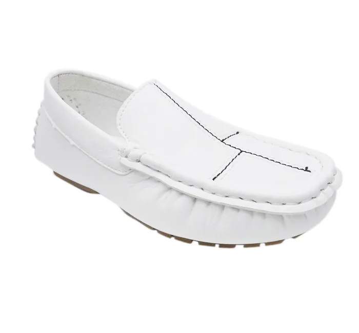 

Custom Logo Kids Loafers Shoes Fashion Driver Shoes Boys Childern's Casual Shoes, White/black/custom