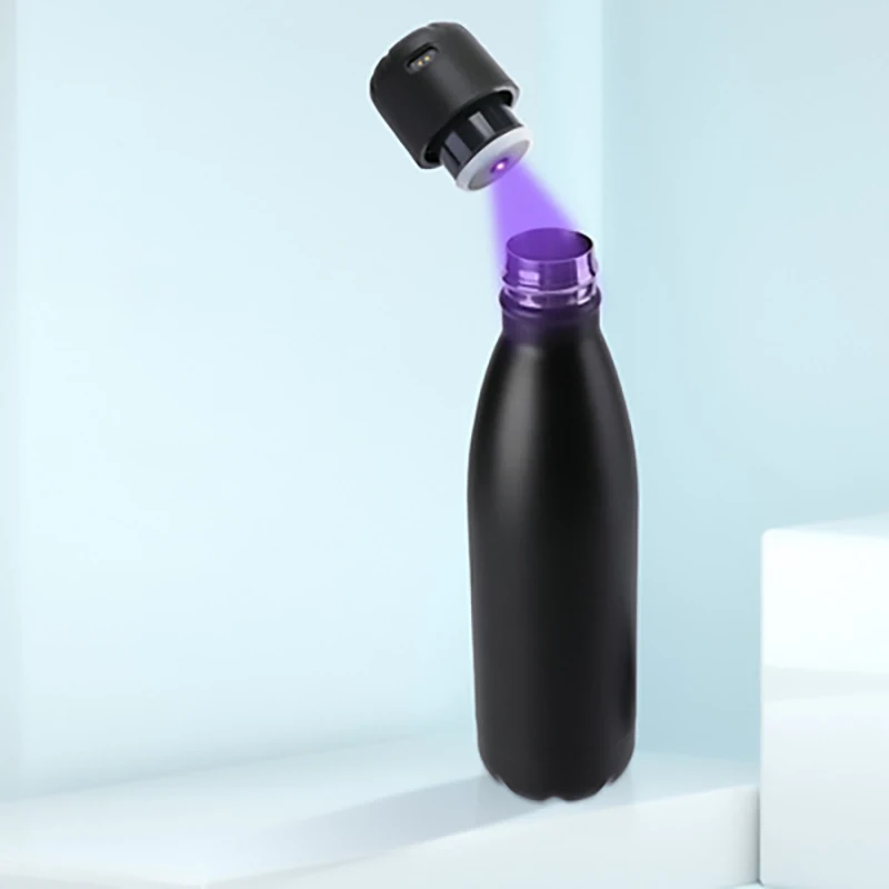 

Smart water bottle rechargeable self cleaning uvc water bottle vacuum cup smart display, Customized color