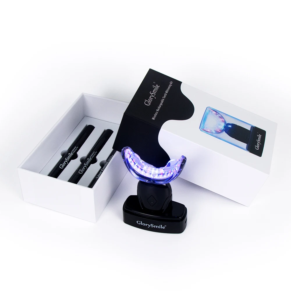 

2021 Glory Smile Snow White Home Tooth Whitening Kit Advanced Wireless LED Whitening Teeth Kit Private Label