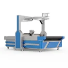 YiZHOU high precision automatic synthetic fur pu composite leather cutting machine for uneven shoes bags Car mat Door mat
