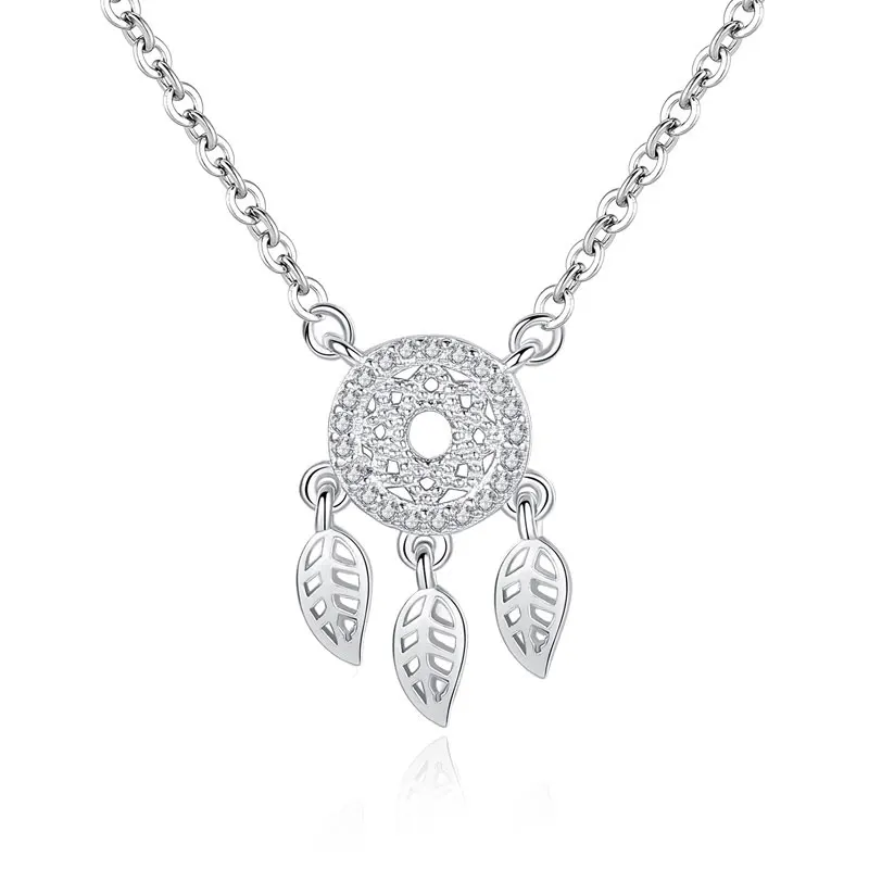 Hot Fashion New Arrivals 925 Sterling Silver Cute Dreamcatcher Necklaces Pendants for Women for Weddings