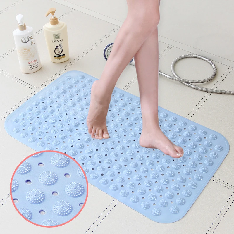 

Non Slip Suction Cup Rubber Odorless Super Soft Rug Bathroom Kitchen Toilet Floor Decor Washable Carpet Set Foot Bath Mat, Sky blue/pink/light yellow/light green