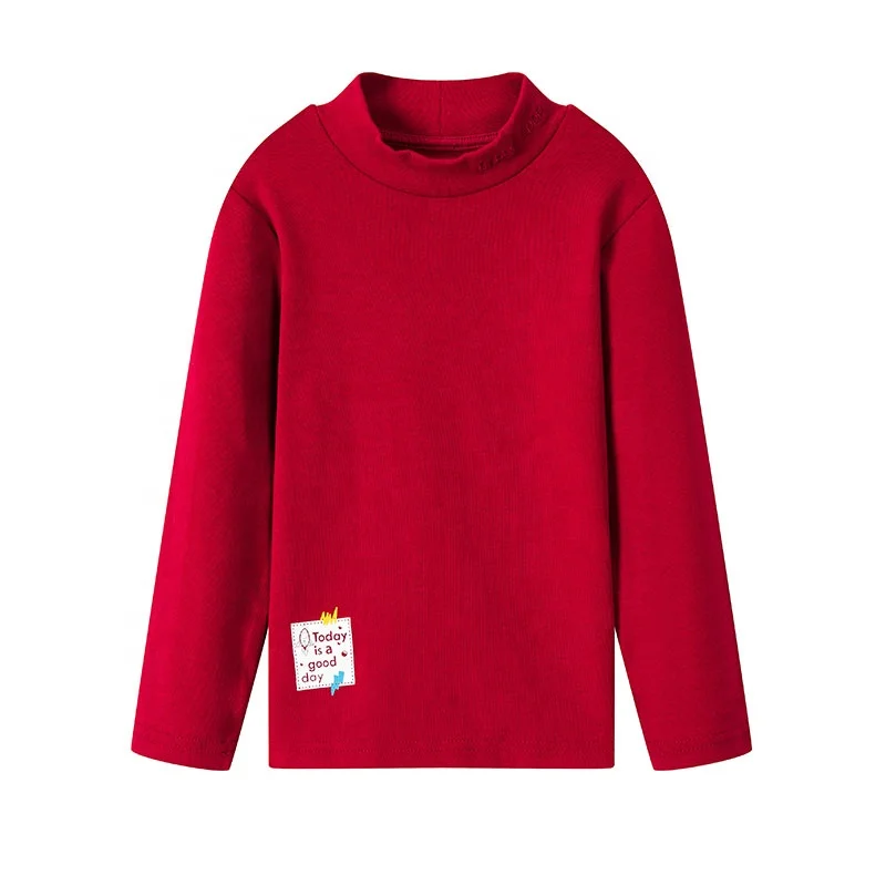 

Gabby Loop Kids Winter Half-Turtleneck Long Sleeve Boys T Shirt For Children Plain T-shirts For Kids