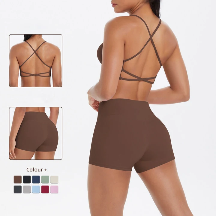 Custom Women Short Sets Two Piece Shorts Gym Set Women Summer Clothing Sexy Active Wear Yoga Workout Sets for Women