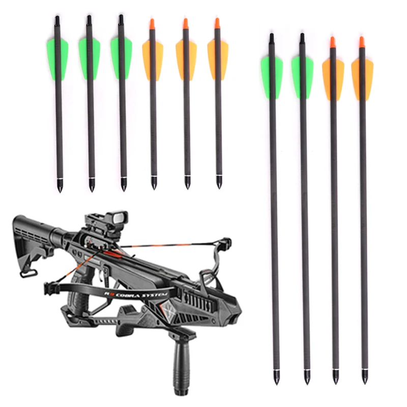 

7.5 Inch Carbon Fiber Crossbow Bolt Carbon Crossbow Arrow With Id 6.2mm Od 7.5mm For Shooting And Hunting