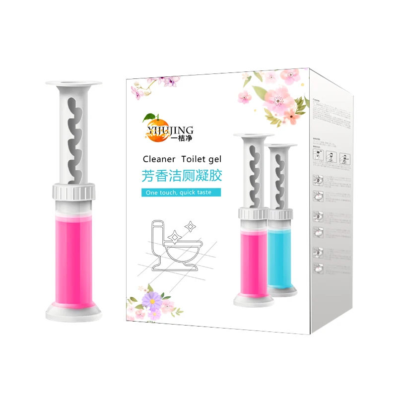 

Aromatic Toilet Cleaning Deodorant Gel fragrance Bathroom freshener toilet gel cleaner, Red and blue