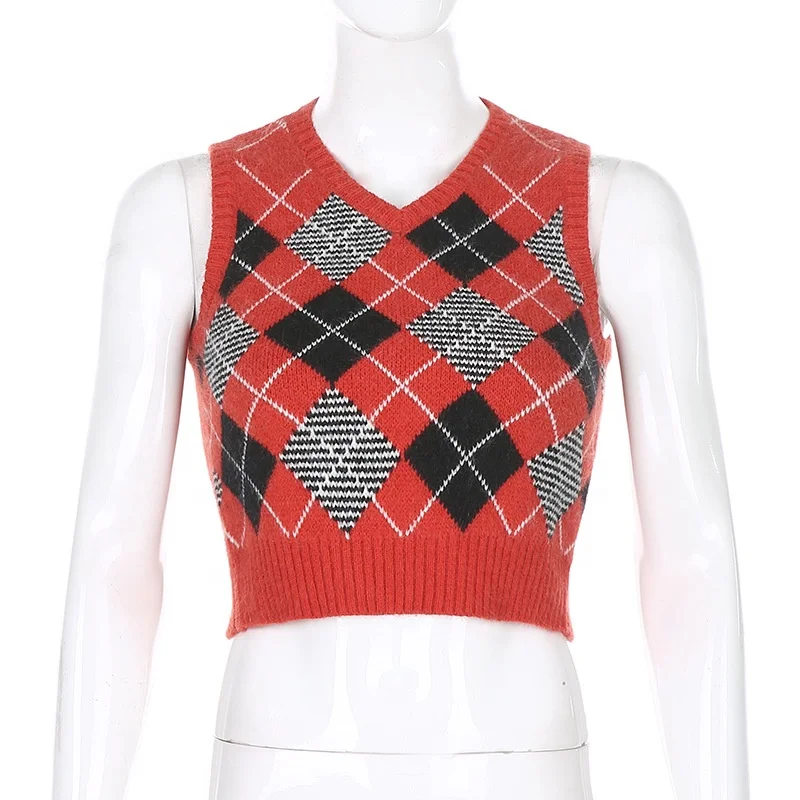 

2021 fall arrival vest sweater women knit sweater