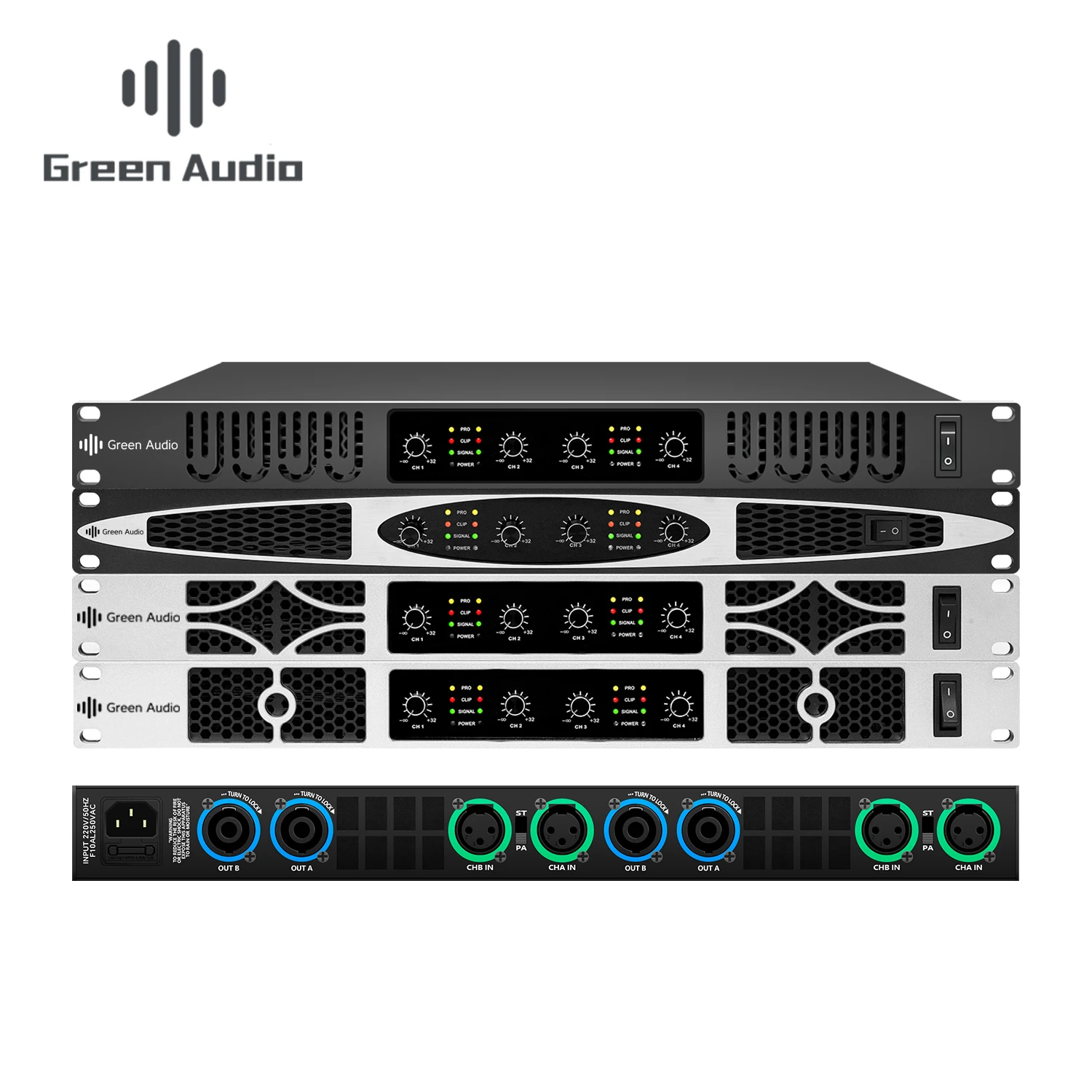 

GAP-D4810 4 Channel Class D Digital Amplifiers with 20000W*4 Use for Professional Stage