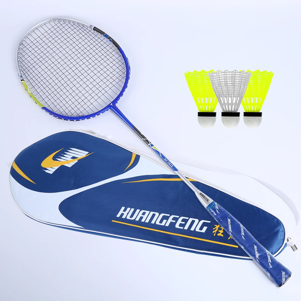 

Hot sales high quality Kuangfeng Adult Aluminium Badminton Racket Set, Red/blue