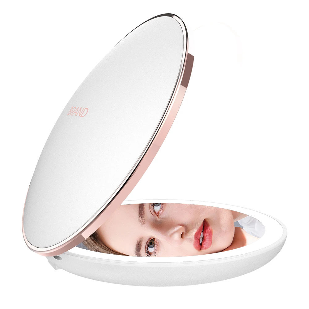 

M11 Easy To Take Lighted Vanity Travel Usb Makeup Mirror Vanity Led