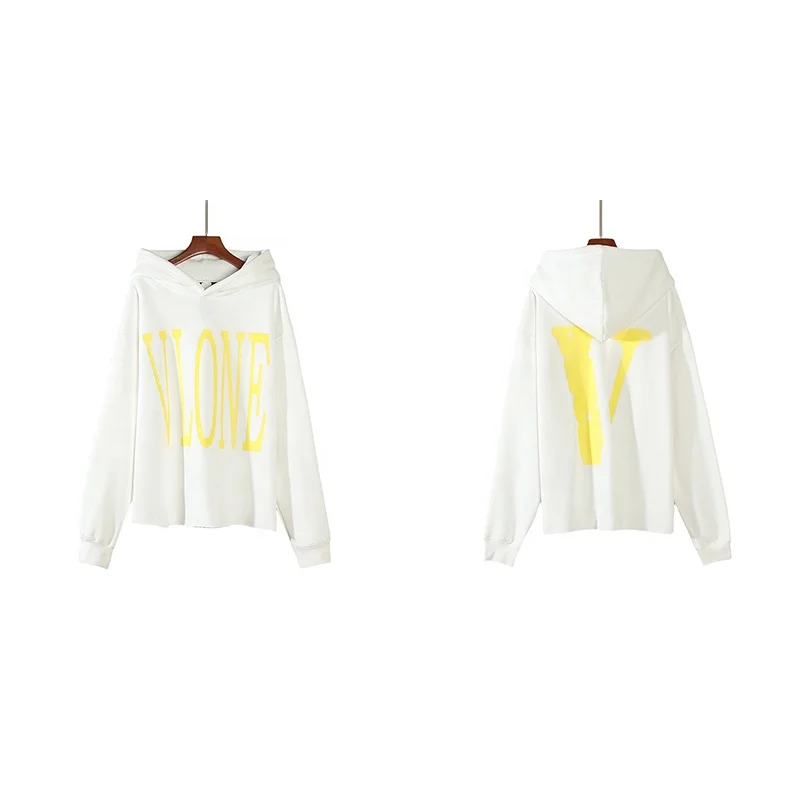 

European and American fashion brand vlones hoodie men's classic cotton hooded sweater loose large size factory direct sales