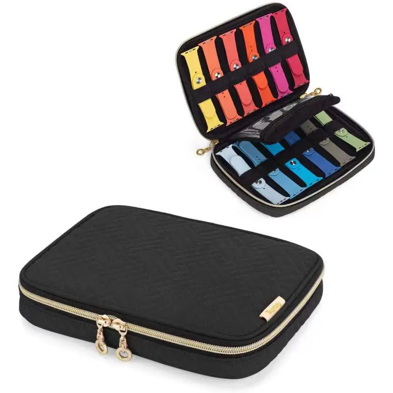 

Watch Bands Cable Organizer Case Storage Box For Apple Watch Bands Case Accessories Bag, Multi colors