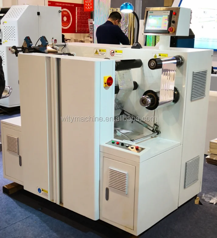 Equidistance Laser Holographic Label Embossing Press Machine Hologram Making Plastic Film Soft