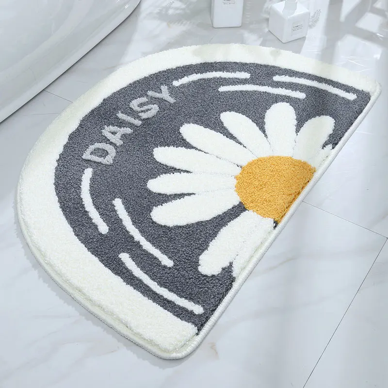 

i@home bathmat daisy design massage microfiber Machine Washable Bath Rug