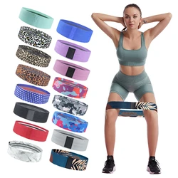 NQ SPORTS elastic custom printed Camouflage marble hip circle fabric booty bands glute exercise resistance bands