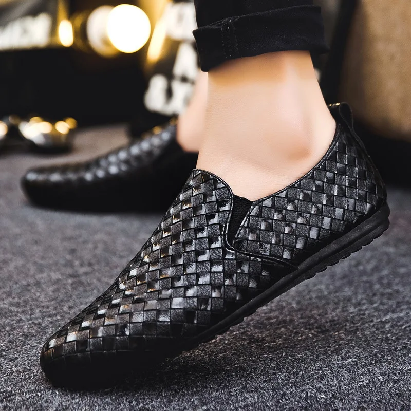 

Fashion Soft Moccasin Driving Loafers Slip On Casual Boat Shoes For Men, Black/brown/blue