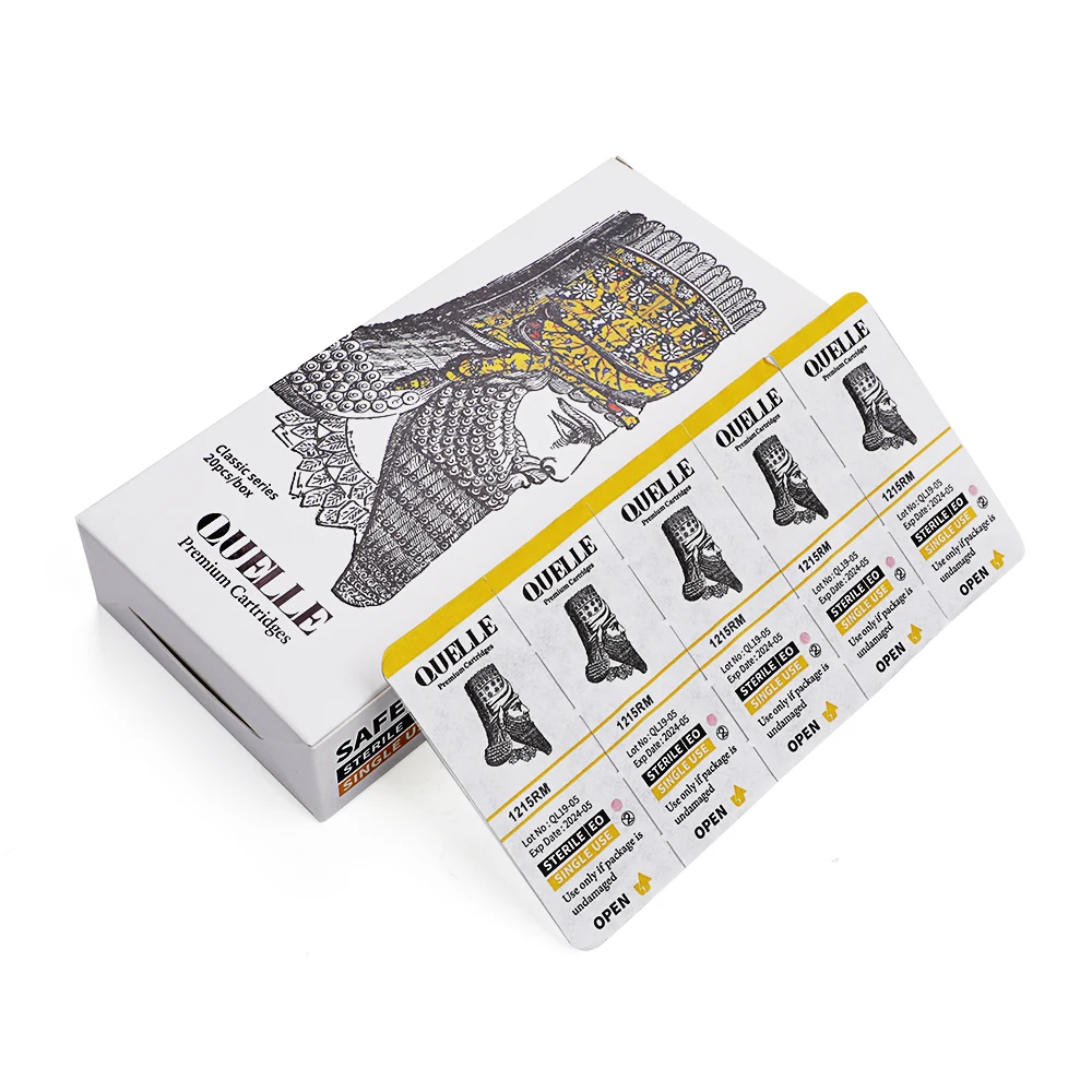 

Solong Hot sale Quelle Brand Tattoo Needle Cartridges Wholesale Sterilized Needle Cartridges